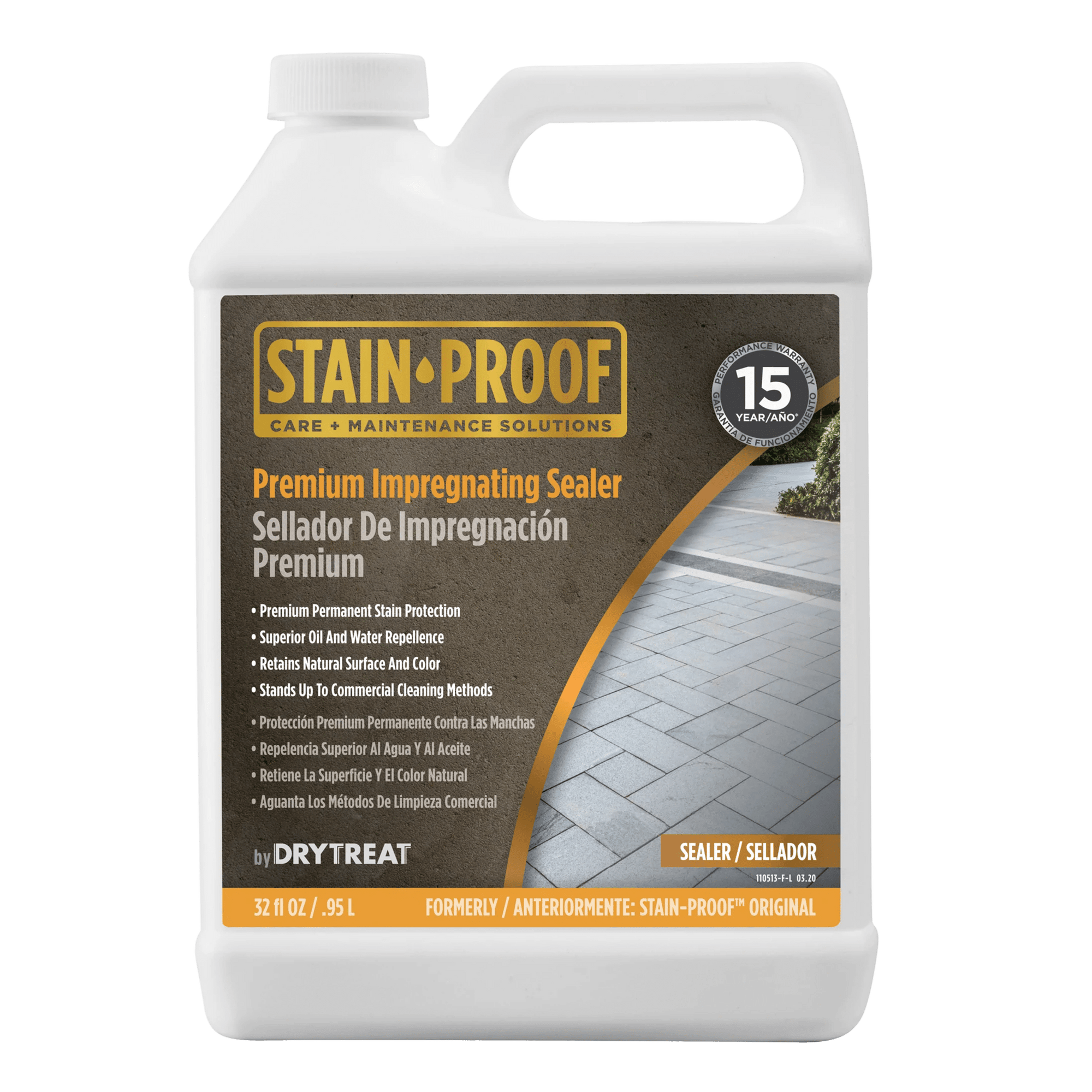 Stain Proof by Dry Treat - Stain - Proof Original Premium Impregnating Sealer - 32 fl OZ (.95 L) - Cemento Collection